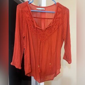 Dark orange Maurices Top-Small